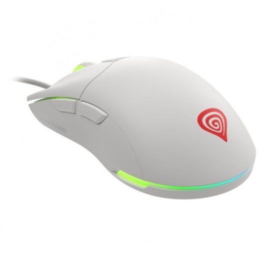 Mouse da gioco ottico Genesis Krypton 750 RGB 2000 DPI bianco