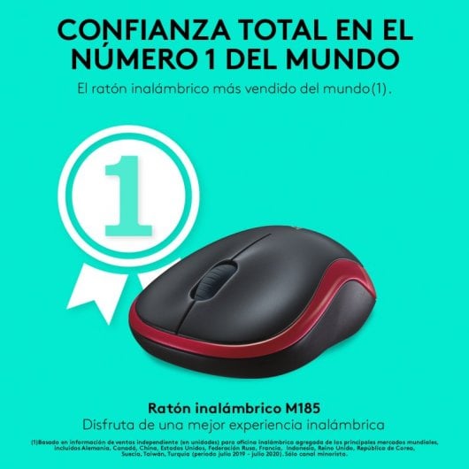 Logitech M185 mouse Ambidestro RF Wireless Ottico 1000 DPI