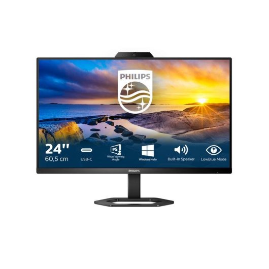 Monitor Philips 24E1N5300HE/00 23,8" FullHD 75Hz IPS USB-C Webcam Altura Ajustable