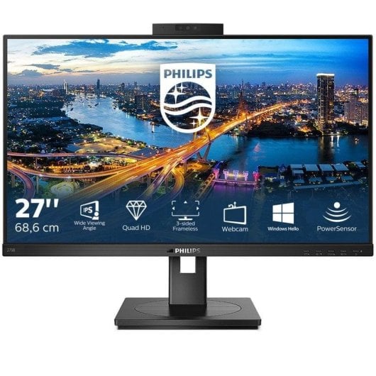 Écran PC Philips B Line 275B1H/00 27'' Quad HD 75Hz IPS Webcam Réglable