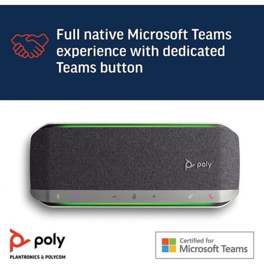 Poly Sync 40+ Altifalante Mãos-Livres para Videoconferência USB/Bluetooth Preto