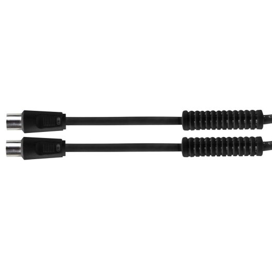 Cavo Antenna Satellitare DCU Tecnologic 303115 Maschio/Femmina 1,5 m Nero