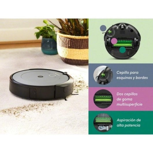 Robot Aspirapolvere iRobot Roomba i1 Navigazione Lineare 10x Potenza Aspirante Wi-Fi Controllo Vocale