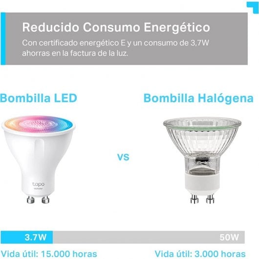 TP-Link TAPO L630 Lampadina Smart GU10 LED 3.7W Multicolor RGB 2200k-6500k