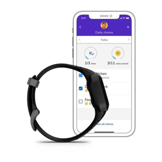 Garmin Vivofit Jr. 3 Bluetooth 0.55" MIP Schwarz Verstellbar Wasserdicht 5ATM Aktivitätstracker