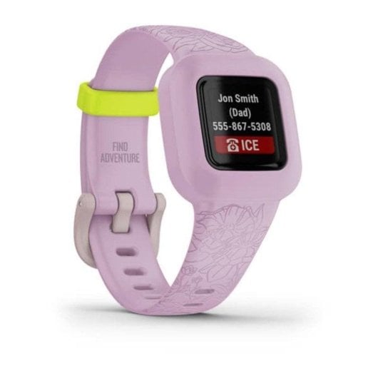 Garmin vívofit jr. 3 Bluetooth 34mm Écran couleur MIP Rose Résistance à l’eau 5ATM Pulsomètre