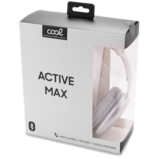 Cuffie Bluetooth stereo Cool Active Max bianche/argento