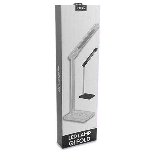 Lâmpada LED Cool Fold com Base de Carga Sem Fios Qi Preto