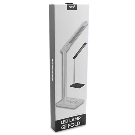 Lampe LED Cool Fold avec base de chargement sans fil Qi noire
