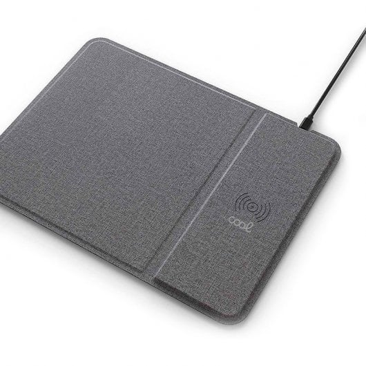 Cool Alfombrilla Ratón + Base Carga Inalámbrica Qi 15W