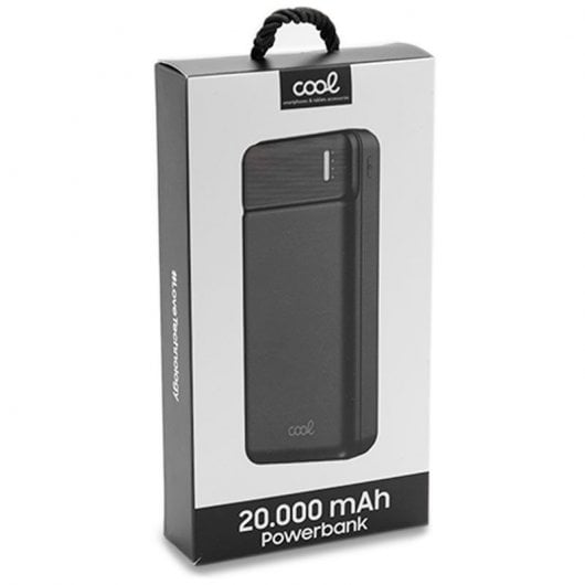 Fantastica batteria esterna universale Power Bank 20.000 mAh 2xUSB / 2A Nera