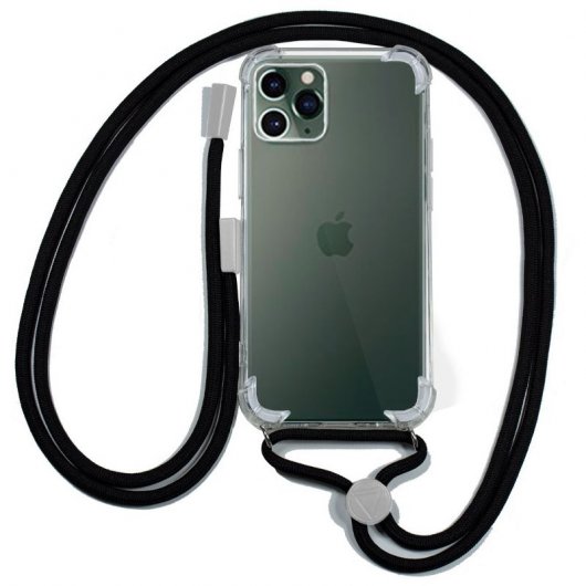 Cool Funda Cordón Negro para iPhone 14 Pro