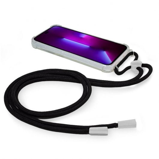 Cool Funda Cordón Negro para iPhone 14 Pro