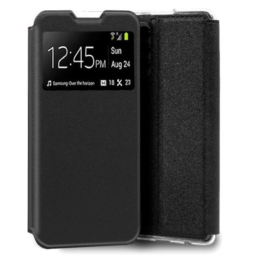 Cool Funda Flip Cover Liso Negra para ZTE Blade V40 Vita/Blade A72