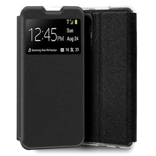 Étui à rabat lisse noir cool pour Xiaomi Mi 12 Lite