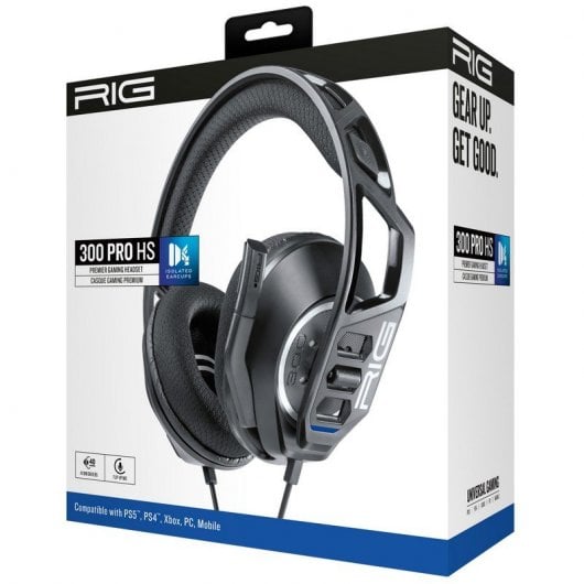 Nacon RIG Serie 300 PRO HS Headset PC/Xbox/PS4/PS5/Switch Gaming Pretos