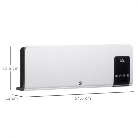 HomCom Calefactor Eléctrico de Pared 2000W