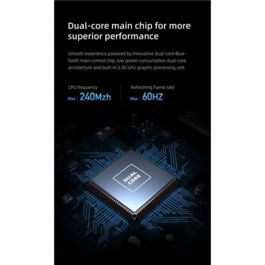 Mibro Watch GS Bluetooth GPS 46,5mm AMOLED Noir Autonomie 24j 5ATM SpO2 Pulsomètre