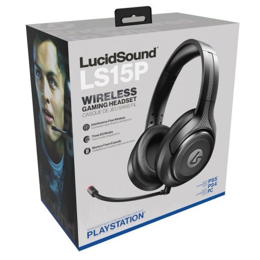 LucidSound LS15P Cuffie da gioco wireless nere per PS4/PS5/PC