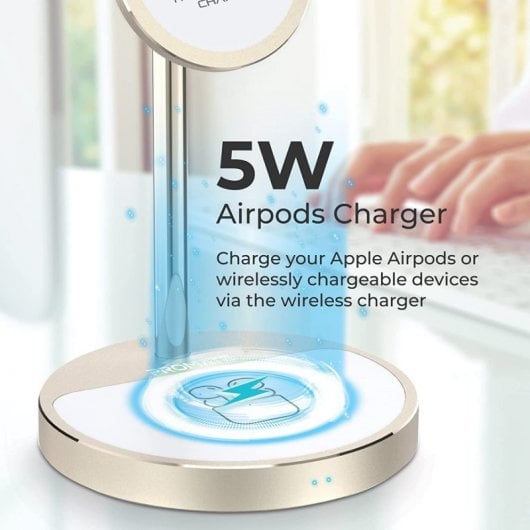 Chargeur sans fil Promate Aurabase PD20 MagSafe 3 en 1 15W