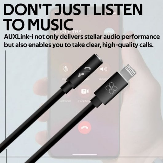 Promate Auxlink-i Cable Lighting a Jack 3.5mm Macho/Macho 15cm