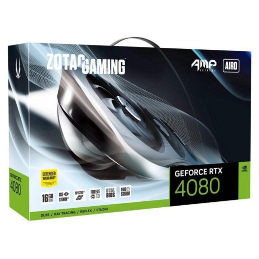 Tarjeta Gráfica Zotac GeForce RTX 4080 AMP EXTREME AIRO 16GB GDDR6X DLSS3