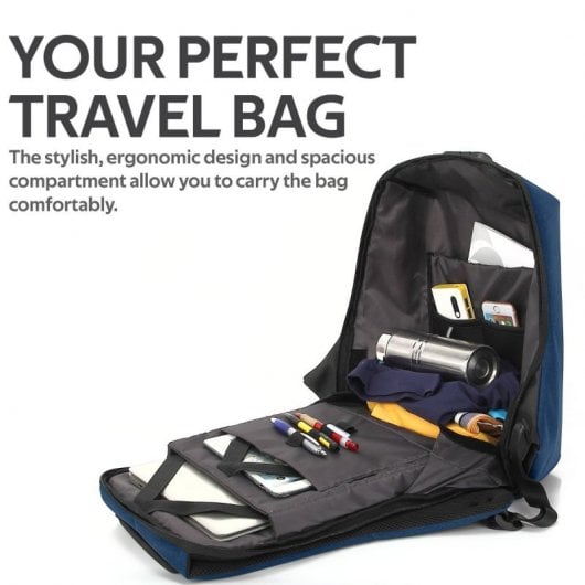 Promate Defender-13 Mochila Antirrobo Impermeable para Portátiles hasta 13"