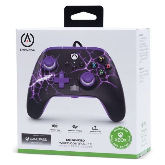 Power A Comando com Cabo Removível Purple Magma para Xbox Series/One/PC