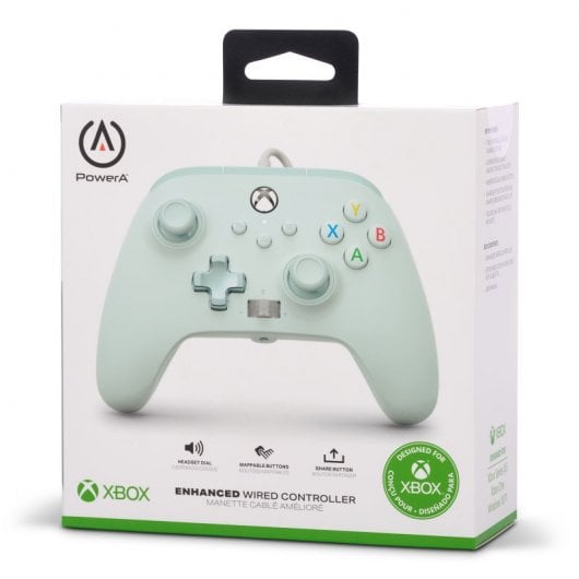 Alimenta un controller cablato rimovibile blu zucchero filato per Xbox Series/One/PC