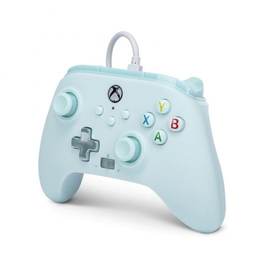 Alimenta un controller cablato rimovibile blu zucchero filato per Xbox Series/One/PC