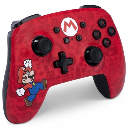 Power A Enhanced Wireless Comando Sem Fios Edição Here We Go Mario para Nintendo Switch