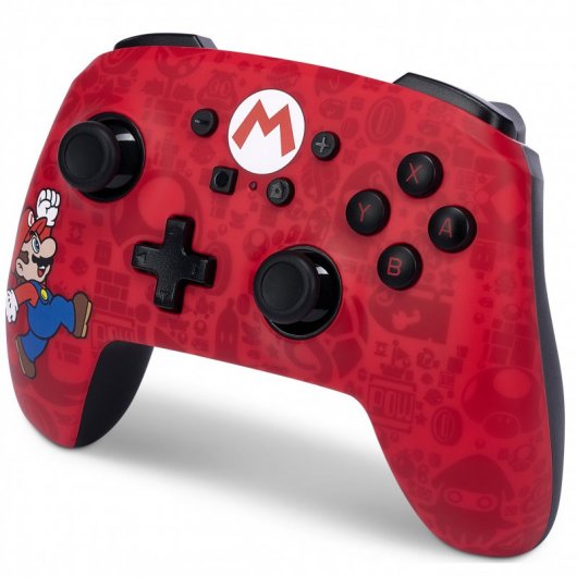 Power A Enhanced Wireless Comando Sem Fios Edição Here We Go Mario para Nintendo Switch