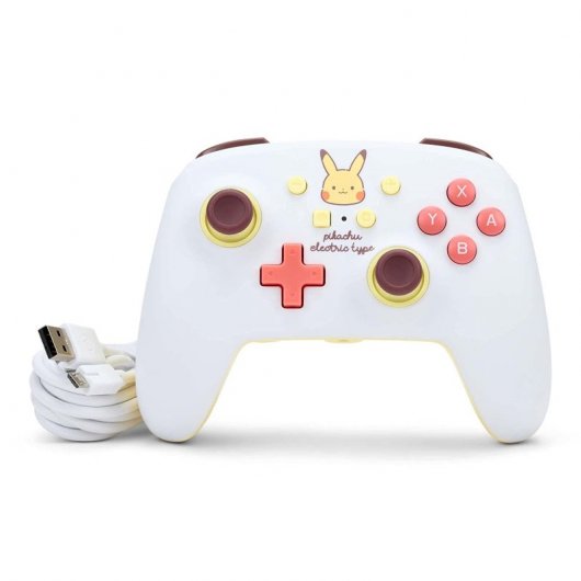 Power A Mando con Cable Extraíble Pokémon Pikachu Electric Type para Nintendo Switch