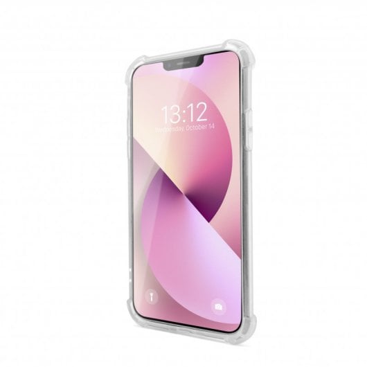 PcCom Essential Funda Antishock Transparente para iPhone 13 Mini