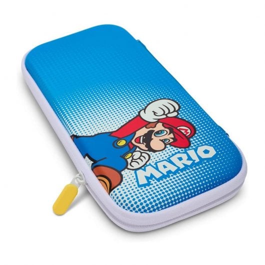 Power A Funda Semirrígida Slim Azul Mario Pop Art para Nintendo Switch/Lite/OLED