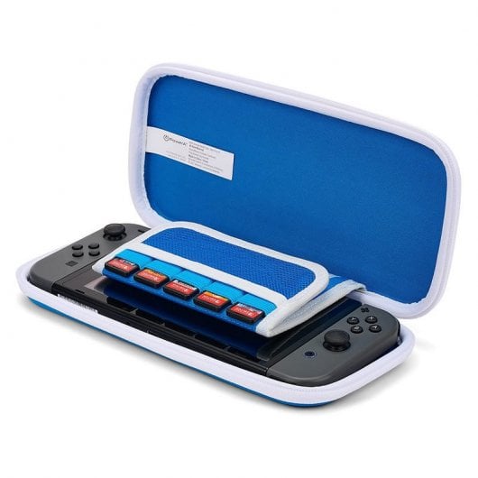 Power A Funda Semirrígida Slim Azul Mario Pop Art para Nintendo Switch/Lite/OLED