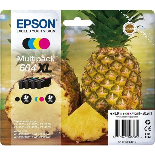 Tintenpatrone Epson 604XL Multipack Schwarz Cyan Magenta Gelb XL Kapazität