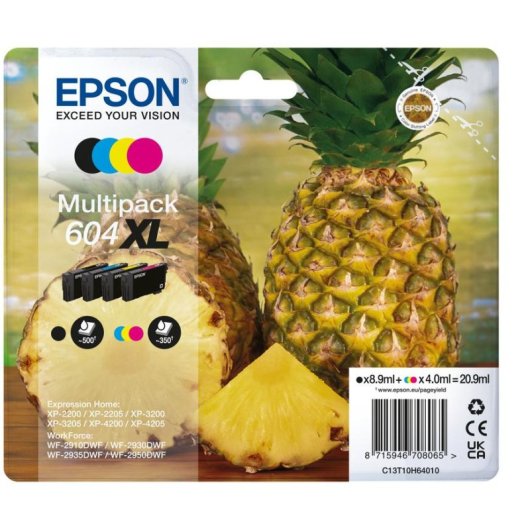 Tintenpatrone Epson 604XL Multipack Schwarz Cyan Magenta Gelb XL Kapazität