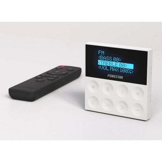 Fonstar KS-WALL 4 Kit amplificatore da parete e 4 altoparlanti da soffitto Bluetooth/USB/FM/AUX