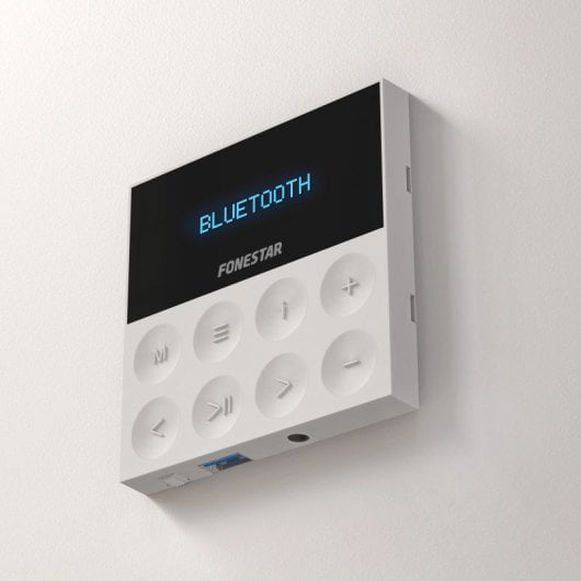 Fonstar KS-WALL Kit amplificatore da parete e 2 altoparlanti da soffitto Bluetooth/USB/FM/AUX