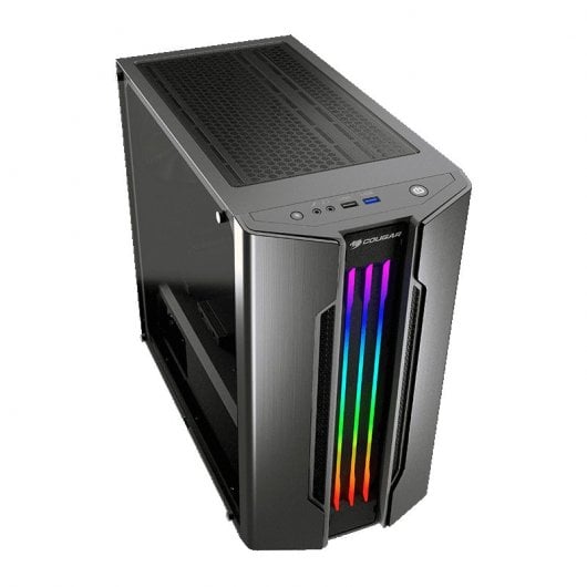 Cougar Gemini M RGB Vetro temperato USB 3.0 Grigio ferro