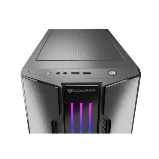 Cougar Gemini M RGB Vetro temperato USB 3.0 Grigio ferro