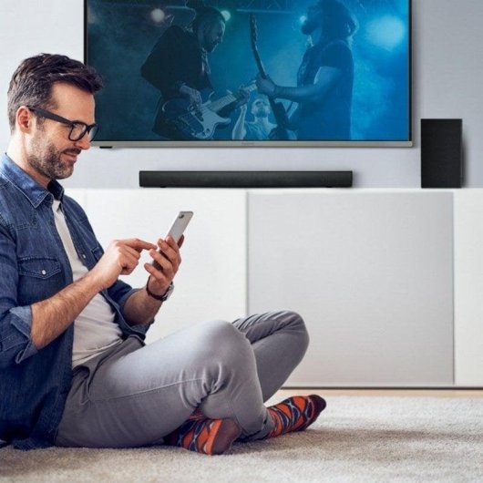 Barra de Sonido Panasonic SC-HTB150 2.1 100W Bluetooth HDMI ARC Subwoofer Dolby Digital