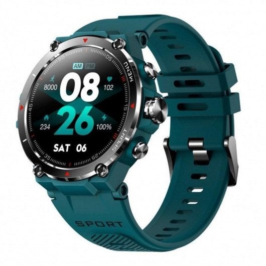 DCU Tecnologic Smartwatch GPS Bluetooth 50mm AMOLED Grün S/M M/L IP68 SpO2 Herzfrequenz Schlaf