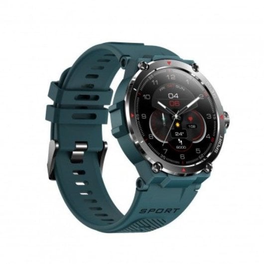 DCU Tecnologic Smartwatch GPS Bluetooth 50mm AMOLED Grün S/M M/L IP68 SpO2 Herzfrequenz Schlaf