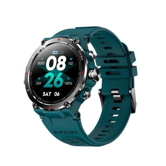 DCU Tecnologic Smartwatch GPS Bluetooth 50mm AMOLED Grün S/M M/L IP68 SpO2 Herzfrequenz Schlaf