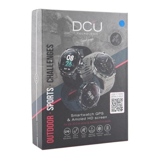 DCU Tecnologic Smartwatch GPS Bluetooth 50mm AMOLED Grün S/M M/L IP68 SpO2 Herzfrequenz Schlaf