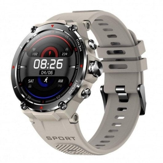 DCU Tecnologic Smartwatch GPS Bluetooth 43mm AMOLED Gris M Étanche IP68 SpO2 Pulsomètre