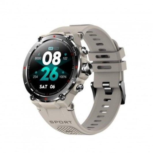 DCU Tecnologic Smartwatch GPS Bluetooth 43mm AMOLED Gris M Étanche IP68 SpO2 Pulsomètre