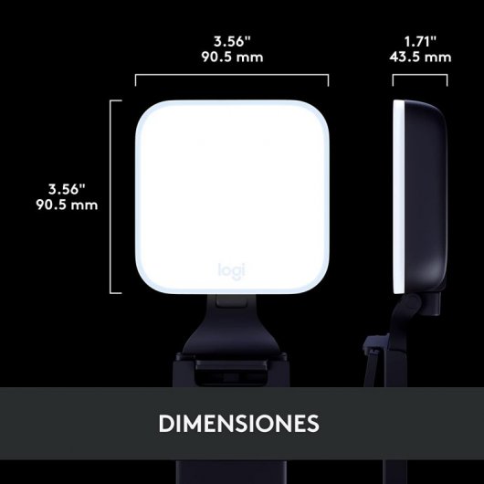 Logitech Litra Glow LED Luz Streaming Premium com TrueSoft 